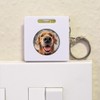 'Smiling Golden Retriever' Keyring Tape Measure/Spirit Level Tool (KM00041713)