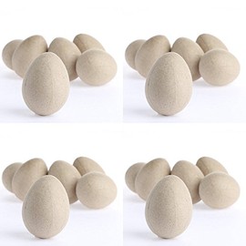 Factory Direct Craft Paper Mache Eggs | 24 Eggs | Ready to Decorate Unfinished Eggs for Easter Decorations