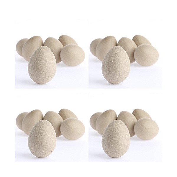 Factory Direct Craft Paper Mache Eggs | 24 Eggs |