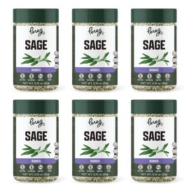 Pereg Natural Foods Sage Leaves (0.7 oz x 6 Pack) - Lush & Earthy - Dried Sage Leaf - Sage Bundles - All Natural Ingredients & Earthy Aroma, Non-Irradiated & Non-GMO - OU and CRC Kosher Certified