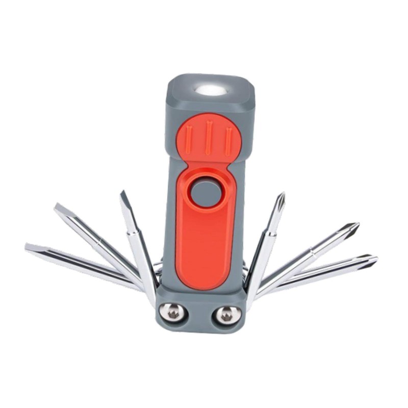 F Fityle Multifunctional Screwdriver Tool, Pocket Screwdriver Phillips and Flat
