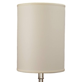 FenchelShades.com Lampshade 11" Top Diameter x 11" Bottom Diameter 15" Height Cylinder Drum USA Made (Ivory)
