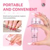 Saviland French Clear Tip Silicone Nail Stamp, Long & Short