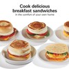 Hamilton Beach Dual Breakfast Sandwich Maker with Timer, Ready in
