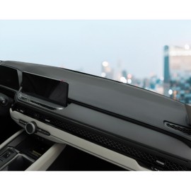 REPOYUL Fit for Honda Accord 2023 2024 2025 Dashboard Black Center Console Cover Dashboard Pad Protector Sunshade Upgraded Edge Microfiber Leather Pad (Without HUD, Black line)