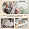 Dunzoom 50 Pcs Artist's Tiles Zen 4.5'' x 4.5'' Square