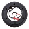 KYOSTAR Black Aluminum Steering Wheel Short Hub Adapter Quick Release