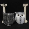 Artgenius Dots Owl Statue,Small Animal Owl Figurines for Home Office
