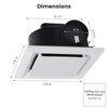 Roodike Bathroom Exhaust Fan for Ceiling Mount, Household Bath Vent