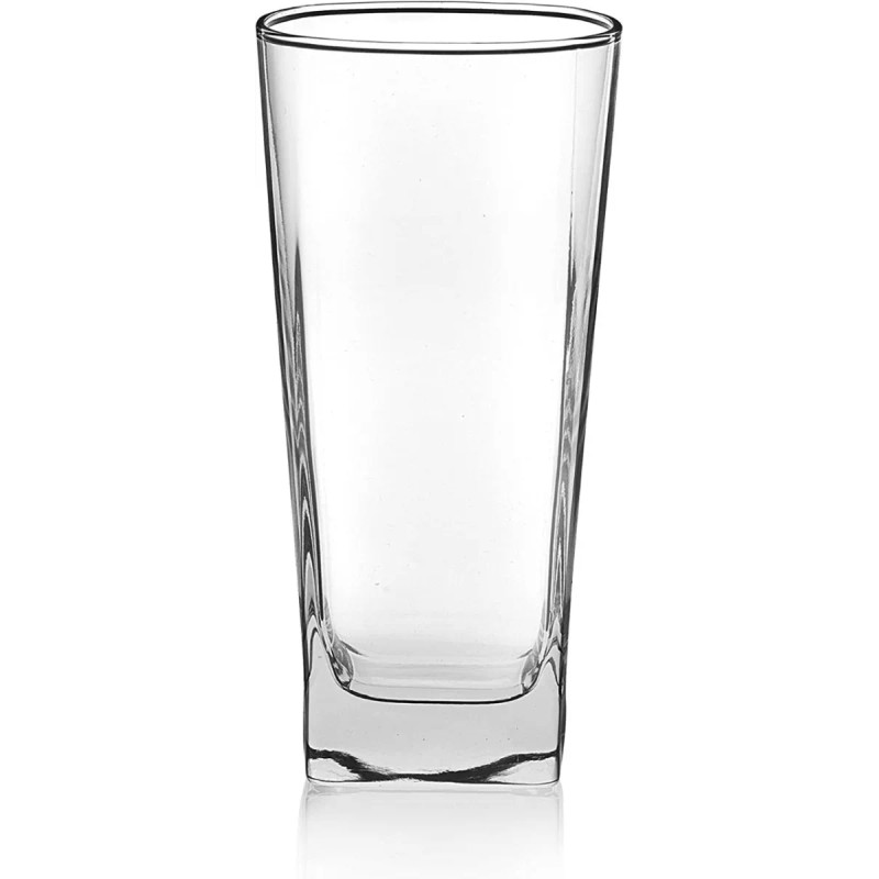 Crisa 8 Vaso City Cuadrado Jaibolero Jaibol Highball 425ml Crisa