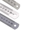 Glamified, Stainless Steel Ruler 15cm+20cm+30cm Office Ruler 3 Pieces Set