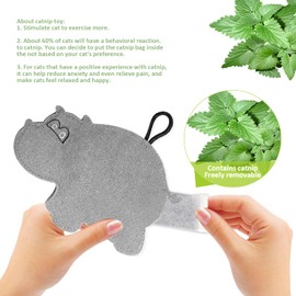 EONAZE Premium Catnip Toy Set Cat Cushion Catnip Cuddly Cushion Scented Cushion Cat Cushion for Cats with Dried Catnip Catnip Toy Cat (Whale and Fox)