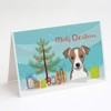 Christmas Tree and Jack Russell Terrier Greeting Cards and Envelopes