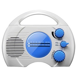 Waterproof Shower Radio Wireless Portable Radio Am/FM Wall Hanging Radio for Shower Bath Pool Boat Beach Travel