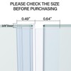 Yecaye 3 Pack Shower Door Seal,Shower Door Sweep,Frameless Glass Seal