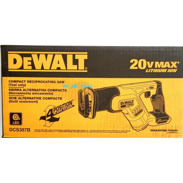 NEW IN BOX Dewalt 20V DCS387B Compact Reciprocating Saw Cordless 20 Volt Max