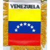 FI Venezuela 7 MINI BANNER FLAG GREAT FOR CAR & HOME WINDOW MIRROR HANGING 2 SIDED