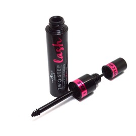 Italia Deluxe Two Step Lash Waterproof Mascara Volume & Lengthening + Free ZipBag