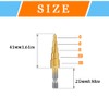 Hocansen 3 Pcs Step Cone Drill Bits Counter Sink Drill
