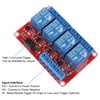 ATNSINC 4pcs 12V 4 Channel Relay Module with Optocoupler Isolation