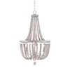 Kenroy Home 93131WW Dumas Chandeliers, Medium, White with Weathered White