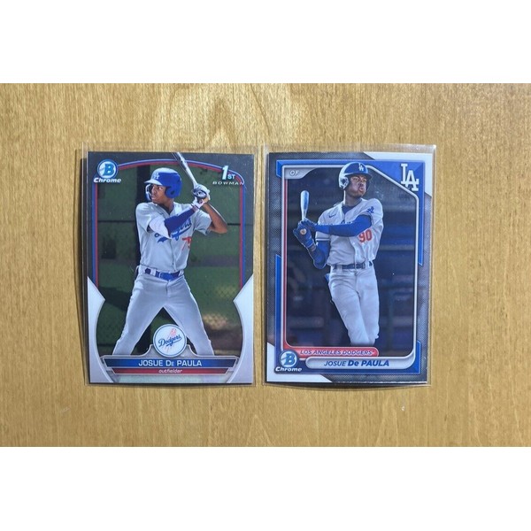 (2) Josue De Paula 2023 Bowman Chrome RC #BCP-111 1st