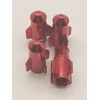 Unbranded Set of Red Rocket Tire Valve Stem Caps For