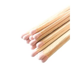 Made Market Co. Safety Matches Refills | Approx. 100 3.5” Wood Colored Tip Matchsticks for Candle & Decor | Includes Striker for Placement | 26 Color Options (Light Pink)