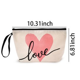 Travel Makeup Bag Cosmetic Bags for Women Valentines Day Gifts for Wife Fiance Anniversary Birthday Gifts for Girlfriend Best Friends Makeup Cosmetic Bag Travel accessories