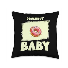 Savor Delights Food Flavor Frenzy Doughnut Baby Delicious Food Delights Throw Pillow, 16x16, Multicolor