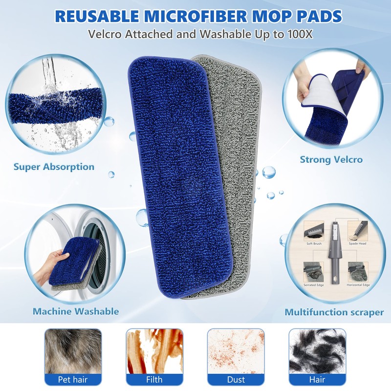 Spray Mops for Floor Cleaning - BPAWA Microfiber Floor Mop