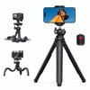 [Innovative Version] Kunkune Smartphone Tripod Stand, Remote Control Storage: Lamicall