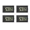 Mini Hygrometer Thermometer,INRIGOROUS 4 Pcs LCD Digital Temperature Humidity Meter