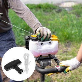 Beaupretty Mango De Arranque Universal para Cortacésped 2 Piezas con Cuerda De Tracción Plástica Ergonómica Compatible con Recortadoras De Césped Y Motosierras Inicio Rápido Y Fácil