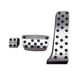 Crown 210 Series Athlete Hybrid Aluminum Pedal Cover, Accelerator Pedal, Brake Pedal, Anti-Slip, Inlayable, No Tools Required, Car Parts, Interior Accessories, Dedicated Parts, 3-Piece Set