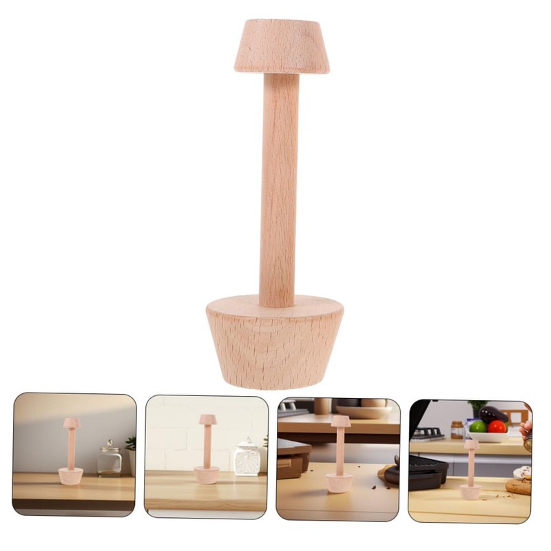 iplusmile 2pcs Wooden Egg Tart Mold Double Side Pastry Tamper