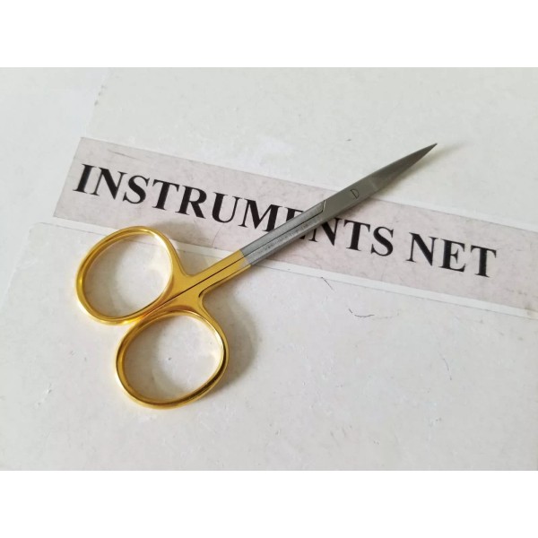 TM 1 Iris Eye Scissors 4½ T.C Curved Surgical Dental