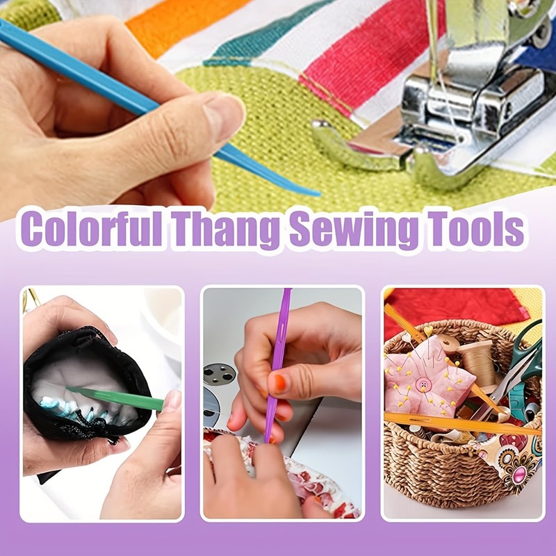 FQTANJU Purple Thang Sewing Tool Kit - 10 Pcs Multifunctional