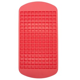Handy Housewares Flexible Silicone Easy-Release Mini Crushed Ice Cube Tray - Each Makes 160 Small Ice Cubes (1 Pack, Pink)