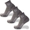 CloudLine Merino Wool Light Quarter Crew Socks - 3 Pack