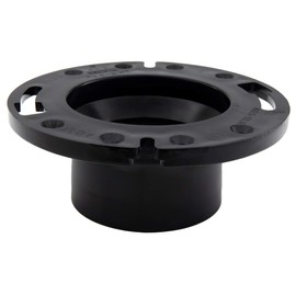 RecPro RV Toilet Closet Flange | 4x3 | ABS Plastic | Toilet-to-Floor Mount | RV Plumbing Accessories | (Flange Only)