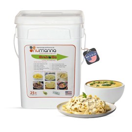 Numanna Grab-n-Go Bucket 80 Servings GMO Free, No Added Preservatives Easy to Prepare Emergency Food Storage Bucket Family Meat Survival Pack Made In USA 25+ Year Shelf Life