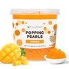 Tea Zone B2051 Mango Popping Pearls for Boba tea Beverages,