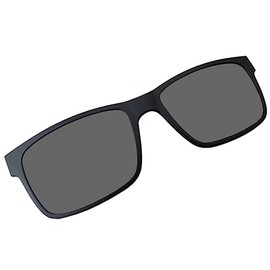 Circleperson Men Eyeglass frame polarized sunshade magnetic glasses 54-17 (Extra clip on-ONLY works on its frame, Polarized dark gray clip on)