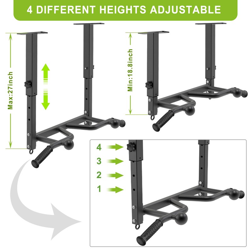 SELEWARE Heavy Duty Welded Pull Up Bar, Versatile Doorway Wall