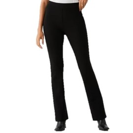 Rafaella Women's Regular Petite Bootcut Pull, Stretch Ponte Knit Fabric, 30” Inseam, Classic Fit, Versatile Dress Pants, Black