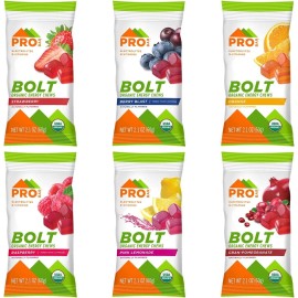 Probar Organic Energy Chews Variety Pack 2.1 oz 12 Count Superfruit Blend Vegan Snack