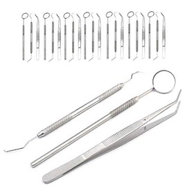 AAProTools German Grade 15 Instruments Basic Dental Set Mirror Explorer Probe Pliers 5 of Each