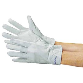 [シモン] 牛本革手袋 袖付き シモンロゴ入り CG-715 L ホワイト