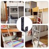 Abvsdu 2PCS Bunk Bed Ladder Hook, 1" Kids Replacement Hardware